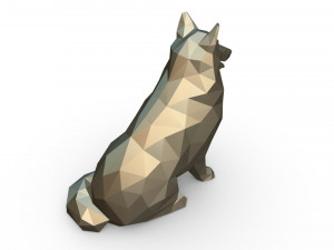 collie dog figure 3D 打印模型