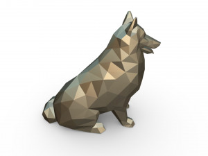 collie dog figure 3D 打印模型