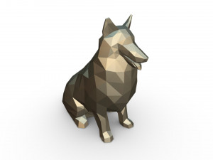 collie dog figure 3D 打印模型