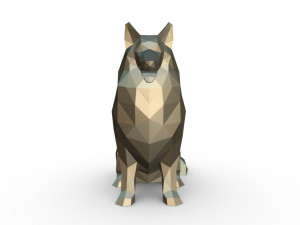 collie dog figure 3D 打印模型
