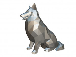 collie dog figure 3D 打印模型