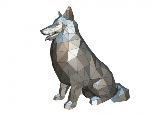 collie dog figure 3D 打印模型