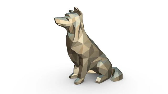 figura del border collie Modello di stampa 3D .c4d .max .obj .3ds .fbx .stl .blend 