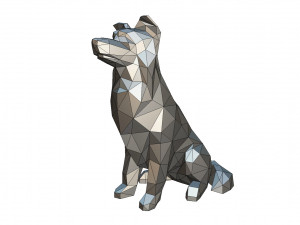 border collie figure Modèles 3D en vedette