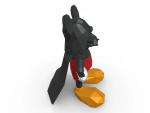 Mickey Mouse-figuur 3D printmodel