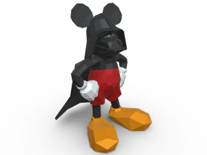 Mickey Mouse-figuur 3D printmodel