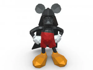 Mickey Mouse-figuur 3D printmodel
