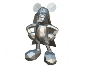 Mickey Mouse-figuur 3D printmodel