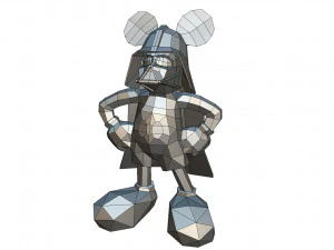 Mickey Mouse-figuur 3D printmodel