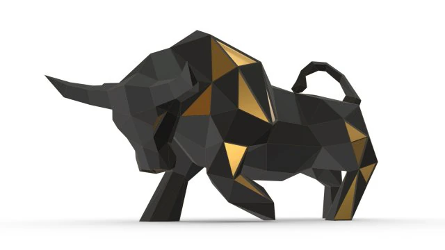 bull figure 2 3D Print Model .c4d .max .obj .3ds .fbx .stl .blend 