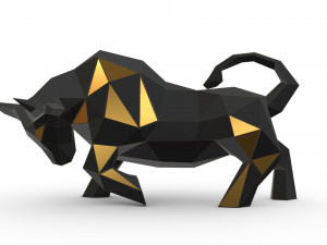 bull figure 2 Model Cetak 3D