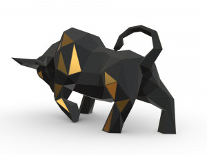 bull figure 2 Model Cetak 3D