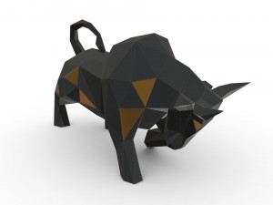 bull figure 2 Model Cetak 3D
