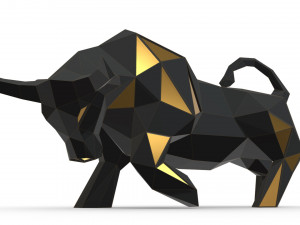 bull figure 2 Model Cetak 3D