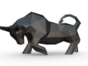 bull figure 3 Model Cetak 3D