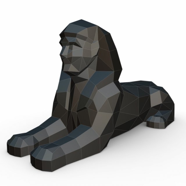 egyptian sphinx Modelo de Impressão 3D .c4d .max .obj .3ds .fbx .stl .blend 