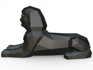 egyptian sphinx 3D Print Model