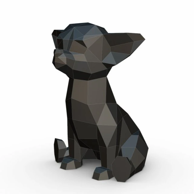 chihuahua figure 3D Print Model .c4d .max .obj .3ds .fbx .stl .blend 
