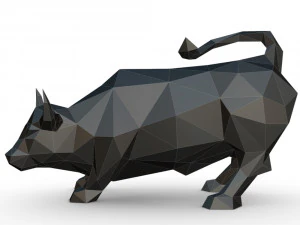 bull figure 3D Print Model
