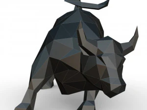 bull figure 3D Print Model
