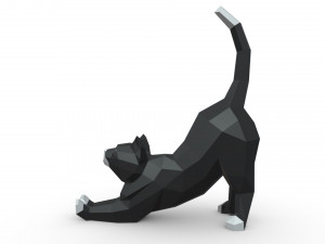 cat figure Model Cetak 3D