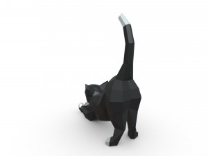 cat figure Model Cetak 3D