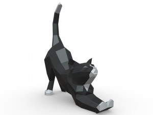 cat figure Model Cetak 3D