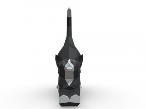 cat figure Model Cetak 3D