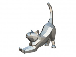 cat figure Model Cetak 3D