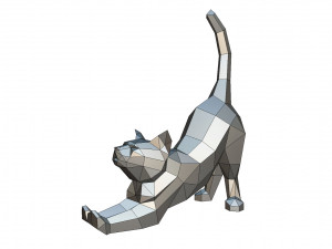 cat figure Model Cetak 3D