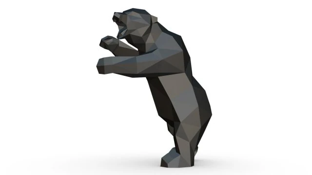 bear figure 3D Print Model .c4d .max .obj .3ds .fbx .stl .blend 
