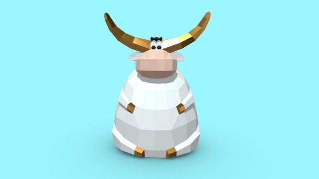 bull figure 5 3Dプリントモデル .c4d .max .obj .3ds .fbx .stl .blend 