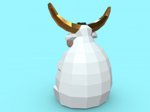 bull figure 5 3Dプリントモデル