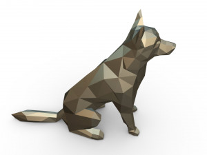 chien loup Model do druku 3D