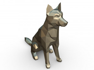 chien loup Model do druku 3D