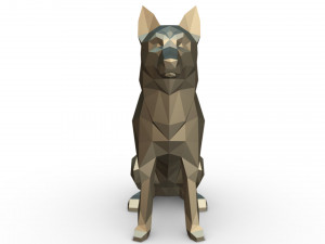 chien loup Model do druku 3D