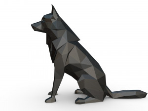 chien loup 2 3D Print Model