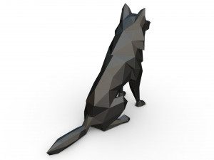 chien loup 2 3D Print Model