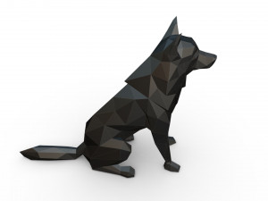 chien loup 2 3D Print Model