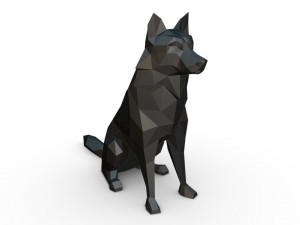 chien loup 2 3D Print Model