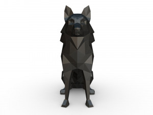chien loup 2 3D Print Model