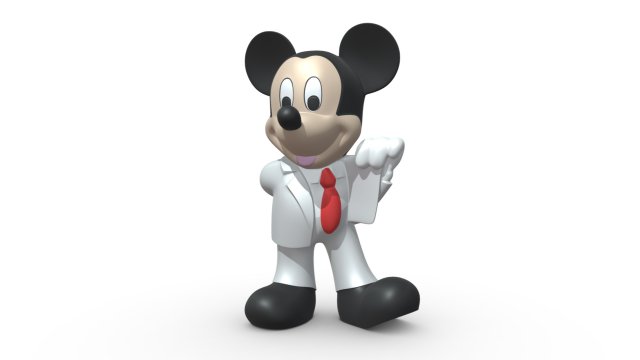 mickey mouse figure 3D प्रिंट मॉडल .c4d .max .obj .3ds .fbx .stl .blend 