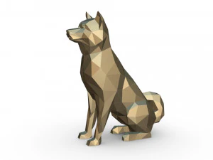 Shiba inu Model Cetak 3D