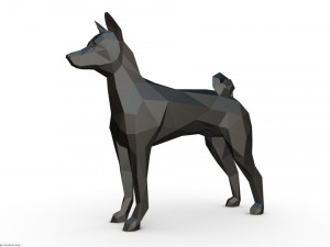 basenji 3D Baskı Modeli