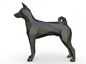 basenji Modello di stampa 3D