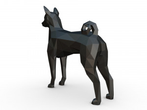 basenji Modèles 3D en vedette