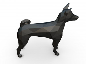 basenji Modèles 3D en vedette