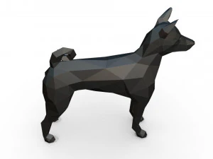 basenji Modello di stampa 3D