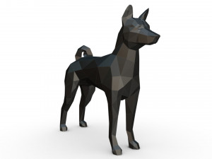 basenji Modèles 3D en vedette