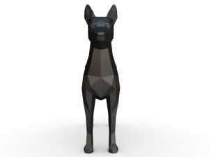 basenji Modèles 3D en vedette
